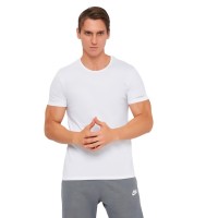 Футболка Kappa T-shirt Mezza Manica Girocollo K1305 Bianco білий M (8052394816097)