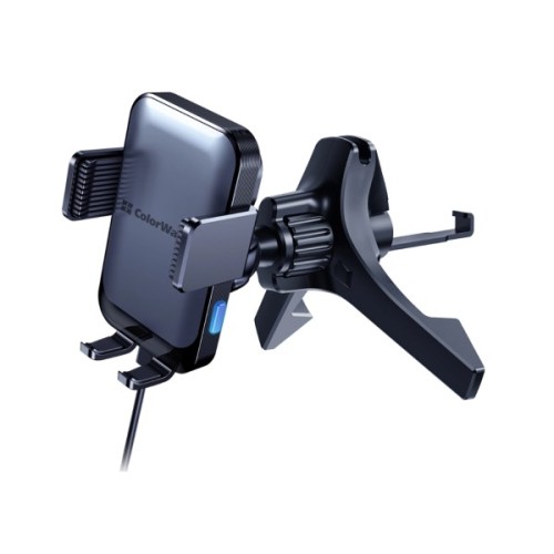 Універсальний автотримач ColorWay AutoSense Car Wireless Charger 2 (Dashboard+Air Vent) 15W (CW-CHAW040Q-BK)