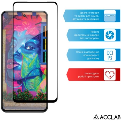 Скло захисне ACCLAB Full Glue Realme C75 Black (1283126608148)