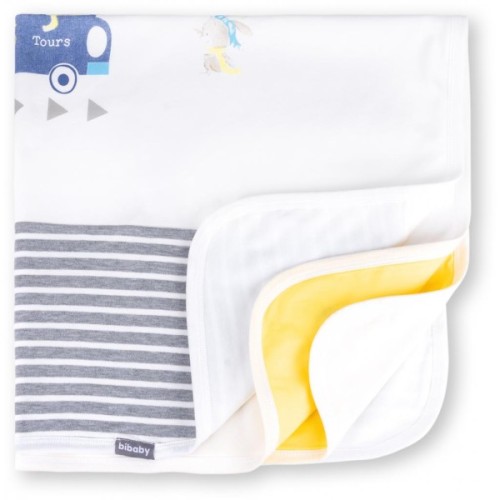 Ковдра дитяча Bibaby з автобусом (64076-beige)