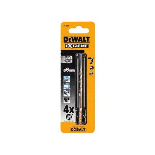 Свердло DeWALT EXTREME INDUSTRIAL COBALT HSS-CO, 6 х 93 х 52 мм (DT4908)