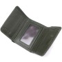 Гаманець ST Leather З натуральної шкіри Зелений (23076)