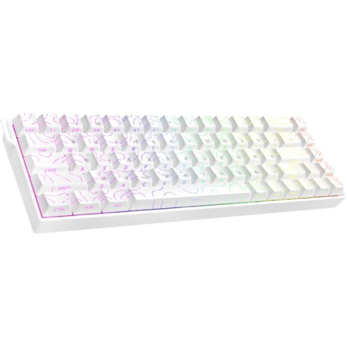 Клавіатура Ajazz AK680 V2 Ice Island Magnetic Switch USB UA White (AK680-V2-I-S-W)