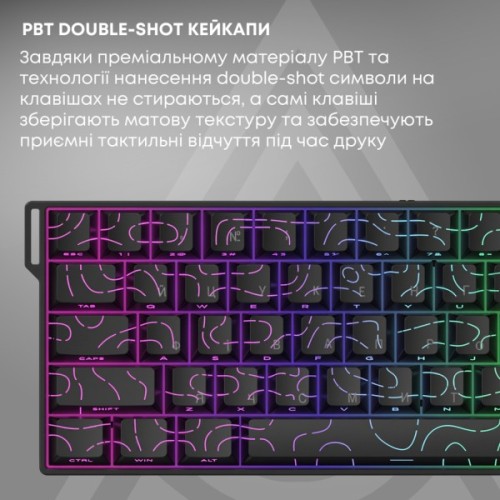 Клавіатура Ajazz AK680 V2 Ice Island Magnetic Switch USB UA White (AK680-V2-I-S-W)