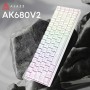 Клавіатура Ajazz AK680 V2 Ice Island Magnetic Switch USB UA White (AK680-V2-I-S-W)
