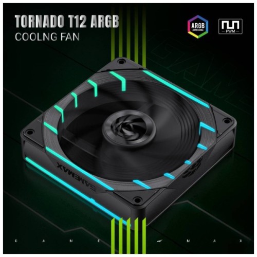 Кулер до корпусу Gamemax Tornado T12 ARGB