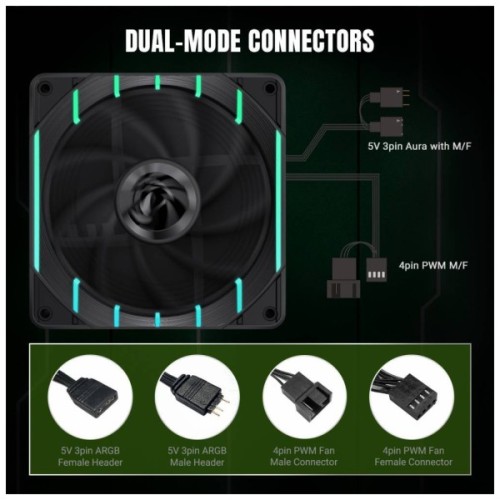 Кулер до корпусу Gamemax Tornado T12 ARGB