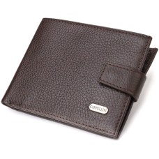 Гаманець Canpellini З натуральної шкіри флотар Коричневий (21944)