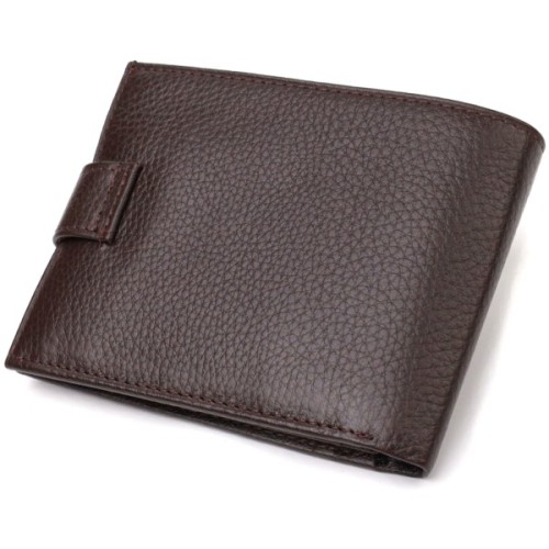 Гаманець Canpellini З натуральної шкіри флотар Коричневий (21944)