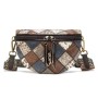 Сумка Vintage Жіноча поясна шкіряна Різнокольорова (20342)