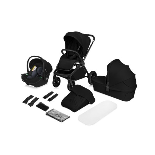 Коляска Lionelo 3 в 1 MIKA PLUS BLACK ONYX (LO-MIKA PLUS 3IN1 BLACK ONYX)