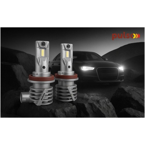 Автолампа PULSO LED-chips 7535/9-18v/2x28w/6000Lm/6500K (M6-H8/H9/H11/H16)
