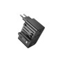 Мережевий фільтр живлення HOCO AC18A 1 роз, 2 USB, USB-C, 35W, 1,5м, Black (AC18AB)