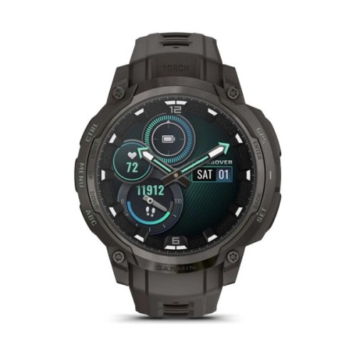 Смарт-годинник Garmin Instinct Crossover AMOLED, Charcoal Grey/Charcoal Grey, GPS смарт-годинник (010-03398-00)