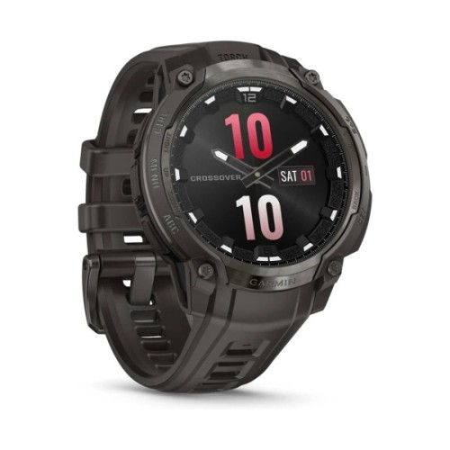 Смарт-годинник Garmin Instinct Crossover AMOLED, Charcoal Grey/Charcoal Grey, GPS смарт-годинник (010-03398-00)
