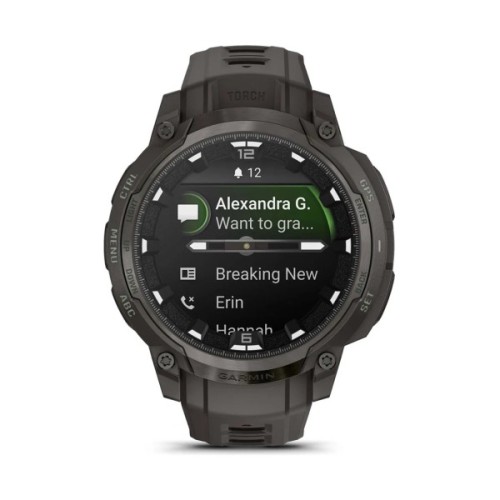 Смарт-годинник Garmin Instinct Crossover AMOLED, Charcoal Grey/Charcoal Grey, GPS смарт-годинник (010-03398-00)
