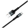 Дата кабель USB 2.0 AM to USB-C 1.0m nylon black ColorWay (CW-CBUC045-BK)