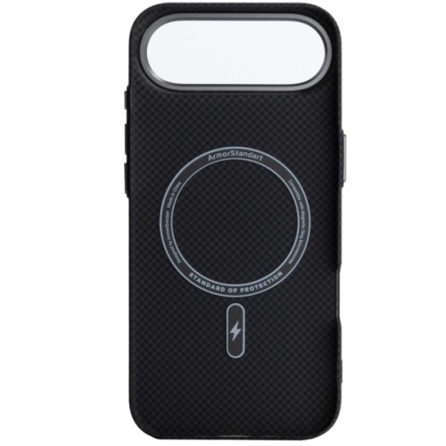 Чохол до мобільного телефона Armorstandart LikeCarbon2 MagCase Apple iPhone 17 Air Kevlar Black (ARM88380)