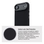 Чохол до мобільного телефона Armorstandart LikeCarbon2 MagCase Apple iPhone 17 Air Kevlar Black (ARM88380)