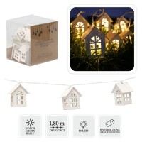 Гірлянда Chomik Будиночки, 10 LED теплий білий, IP20, 2хАА (5900779854222)