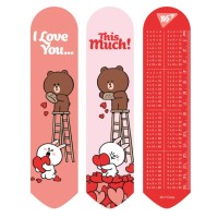 Закладки для книг Yes 2D Line Friends hearts (708136)