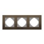 Рамка Videx BINERA шоколадний алюміній 3 поста (VF-BNFRA3H-CH)