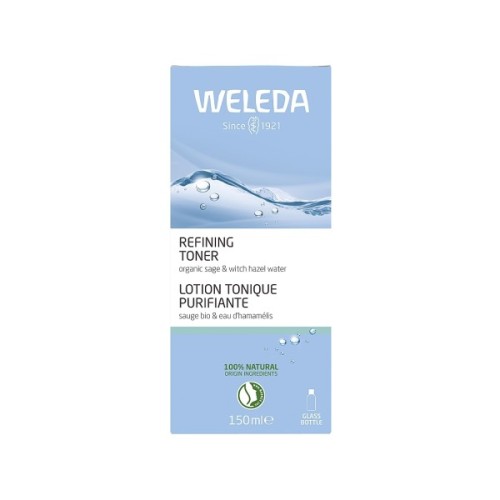 Тонік для обличчя Weleda Refining Toner Зволожуючий Для нормалізації pH та звуження пор з органічним гамамелісом 150 мл (4001638589659)