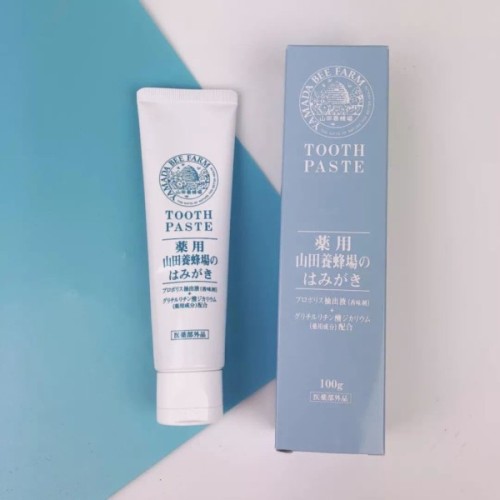 Зубна паста Yamada Bee Farm Medicated Toothpaste Антибактеріальна З екстрактом прополісу 100 г (4930830051063)