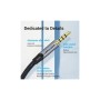 Кабель мультимедійний 3.5mm M to 3.5mm M 0.5m (4pin) gray Vention (BAQHD)