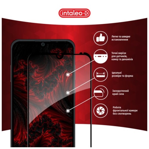 Скло захисне Intaleo Full Glue ZTE Blade A51 Black (1283126515613)