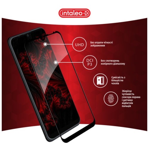 Скло захисне Intaleo Full Glue ZTE Blade A51 Black (1283126515613)