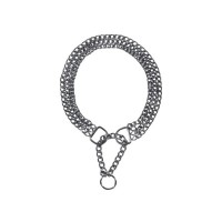 Нашийник для тварин Trixie трьохрядний хромований 50 см/2.5 мм (4011905022666)