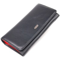 Гаманець Canpellini З натуральної шкіри Чорний (21611)