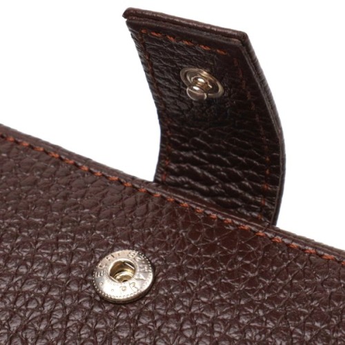 Гаманець Canpellini З натуральної шкіри Флотар Коричневий (21737)