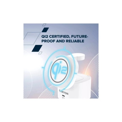 Зарядний пристрій Canyon 4-in-1 wireless charging stand 30W + cable 1.0m white (CNS-WCS405WW/A)