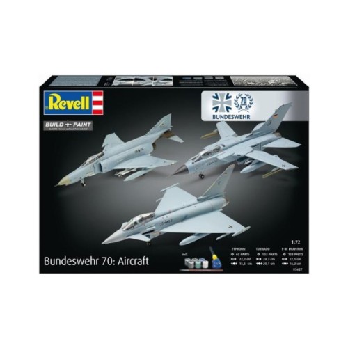 Збірна модель Revell набір до 70 річниці ВПС Німеччини 3 літаки, рівень 5, 1:72 (RVL-05627)