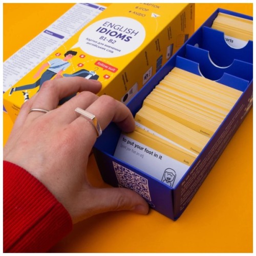 Навчальний набір English Student Картки для вивчення англійської мови Idioms B1-B2 (укр.) (591225996)