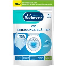 Засіб для чищення унітазу Dr. Beckmann Magic Leaves Розчинні серветки Океанський бриз 20 шт. (4008455097114)