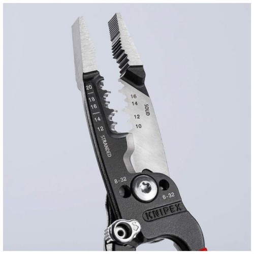 Знімач ізоляції KNIPEX багатофункціональні кліщі для електромонтажних робіт (13 72 8)