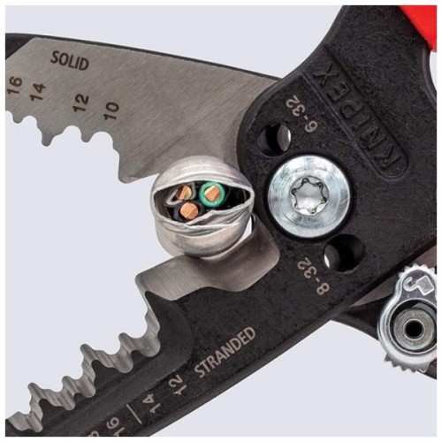 Знімач ізоляції KNIPEX багатофункціональні кліщі для електромонтажних робіт (13 72 8)