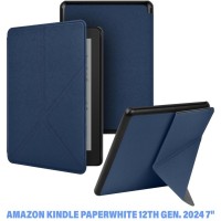 Чохол до електронної книги BeCover Ultra Slim Origami Amazon Kindle Paperwhite 12th Gen. 2024 7"/Colorsoft (2024) Deep Blue (712838)