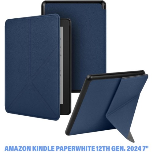 Чохол до електронної книги BeCover Ultra Slim Origami Amazon Kindle Paperwhite 12th Gen. 2024 7"/Colorsoft (2024) Deep Blue (712838)
