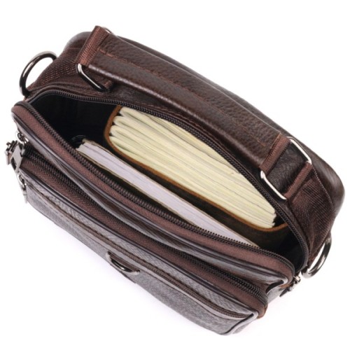 Сумка Vintage Шкіряна Коричнева (21272)