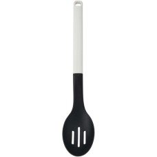 Ложка кухарська KitchenAid Classic для сервірування з прорізами 34 см білий (KHA004OHPNG)