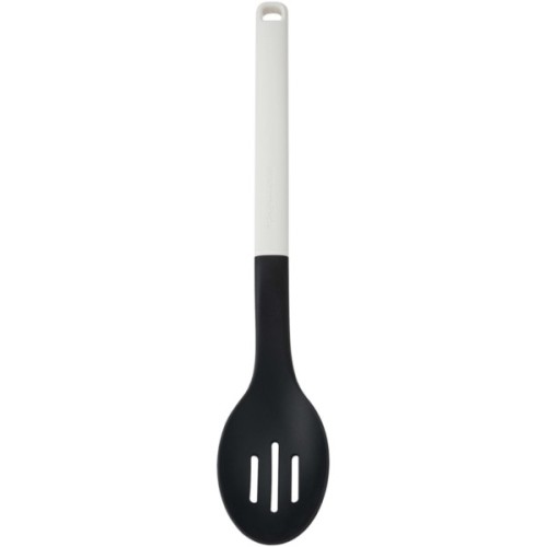 Ложка кухарська KitchenAid Classic для сервірування з прорізами 34 см білий (KHA004OHPNG)