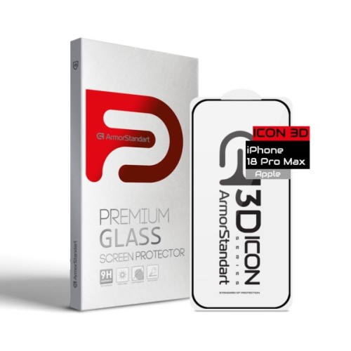 Скло захисне Armorstandart Icon 3D Apple iPhone 18 Pro Max (ARM91934)