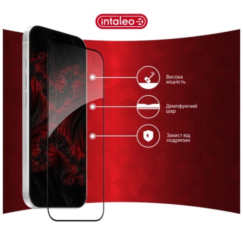 Скло захисне Intaleo Full Glue ESD Apple iPhone 17 Air Black (1283126626012)