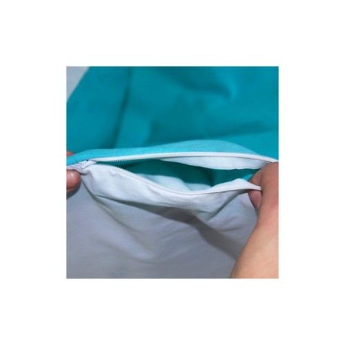 Постільна білизна MirSon Ranforce Elite White-Mint 200х220 (2200004679273)