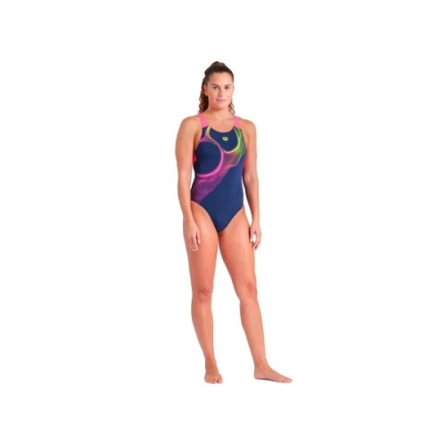 Купальник Arena Ripples Swimsuit V Back B 009021-780 синій 42 (3468337506102)
