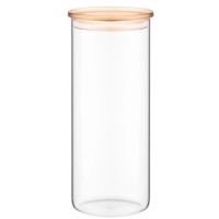 Банка Ardesto Fresh 1600 мл, скло, пластик, прозорий (AR1316SFM)